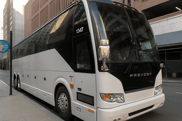 a Los Angeles Coach Bus Service coach bus