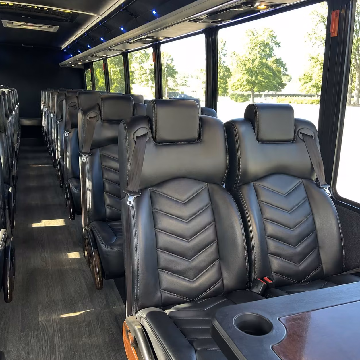 25 passenger minibus interior