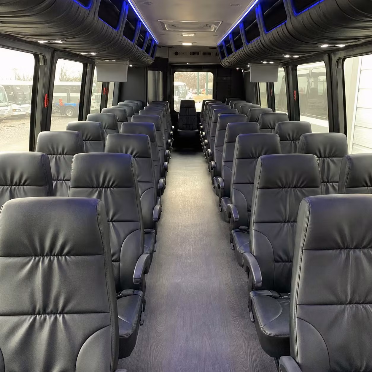 28 passenger minibus inside