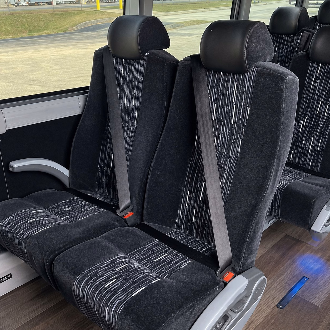 los angeles charter bus interior